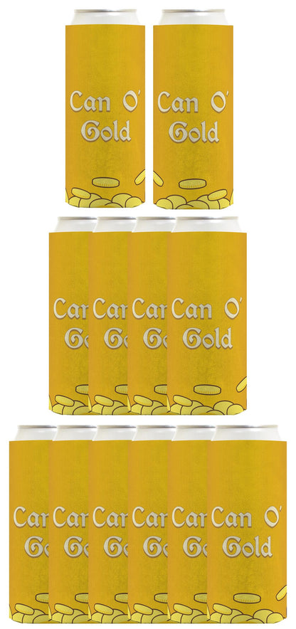 St Patricks Can O Gold Standard or Slim Can Thermocooler Drink Sleeve