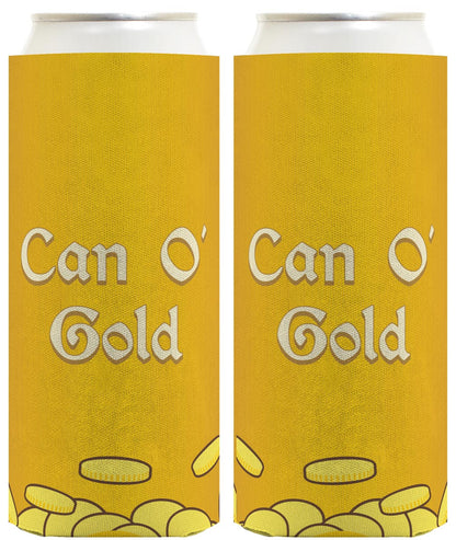 St Patricks Can O Gold Standard or Slim Can Thermocooler Drink Sleeve
