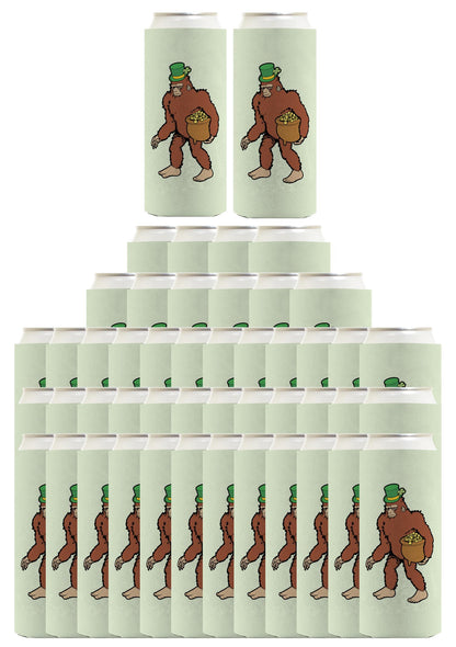 Sasquatch Leprechaun Standard or Slim Can Thermocooler Drink Sleeve