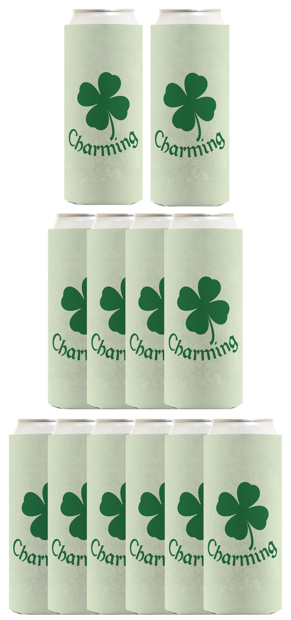 St Patricks Lucky Charming Standard or Slim Can Thermocooler Drink Sleeve