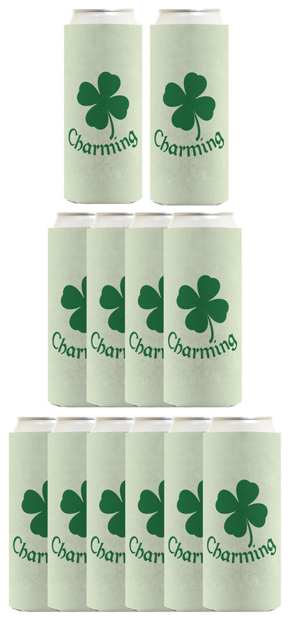 St Patricks Lucky Charming Standard or Slim Can Thermocooler Drink Sleeve