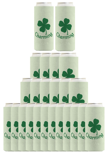 St Patricks Lucky Charming Standard or Slim Can Thermocooler Drink Sleeve