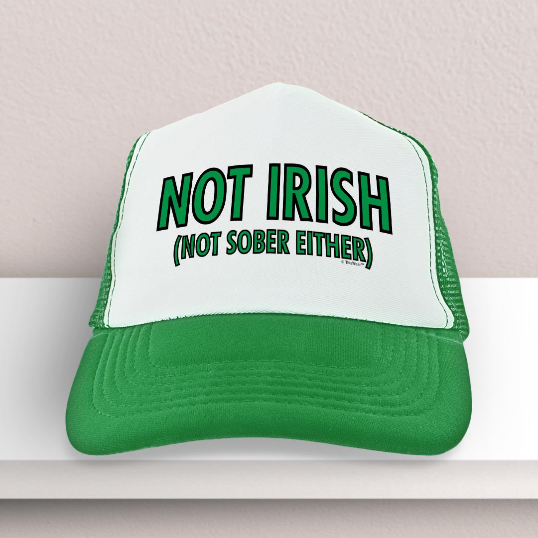 trucker hat on a shelf