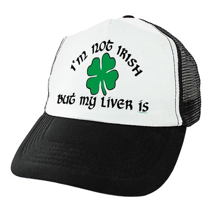 angle view of a trucker hat