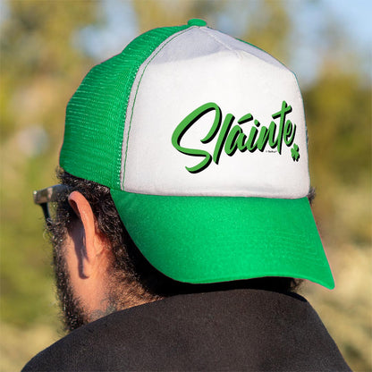 man wearing trucker hat backwards