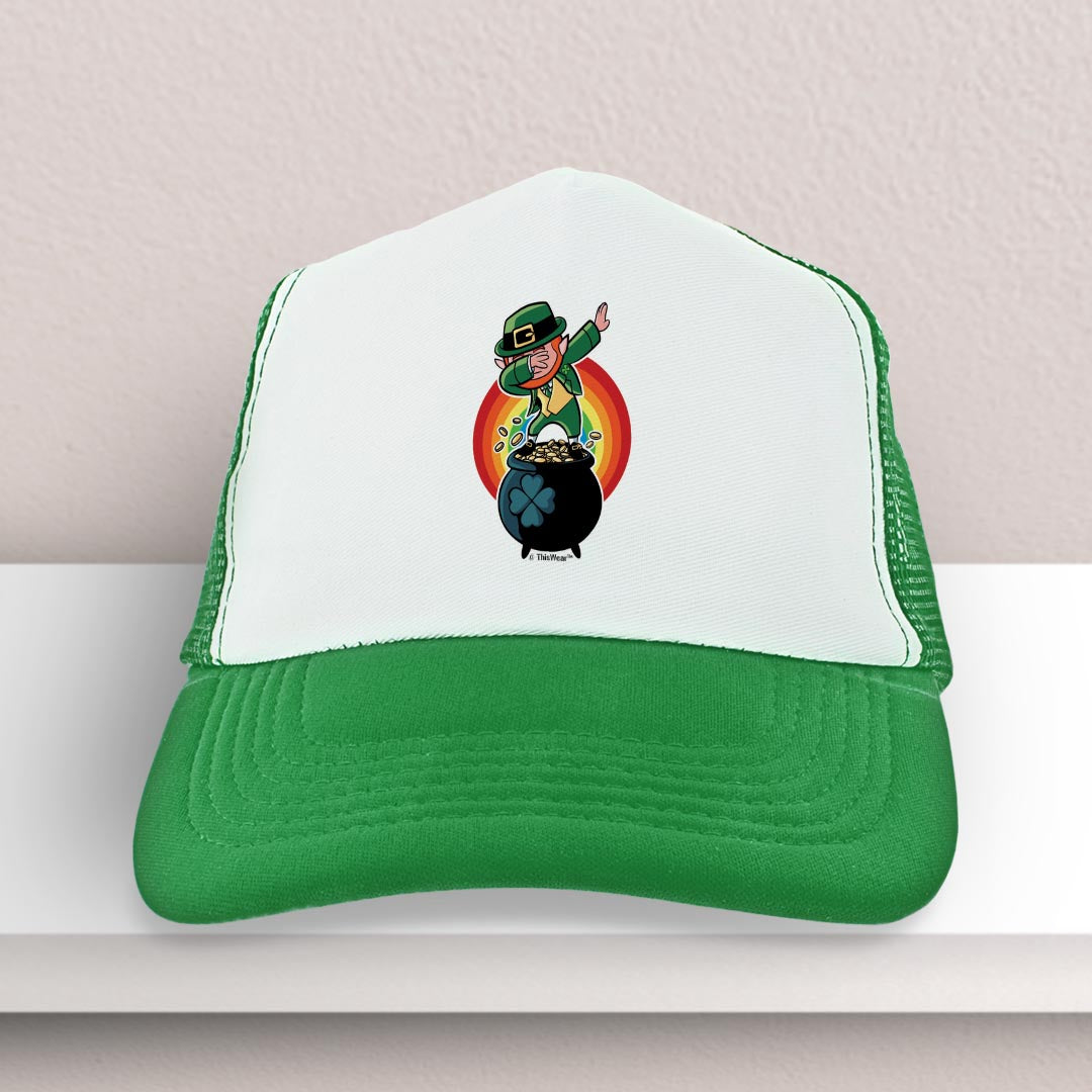 trucker hat on a shelf