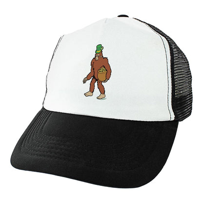 angle view of a trucker hat
