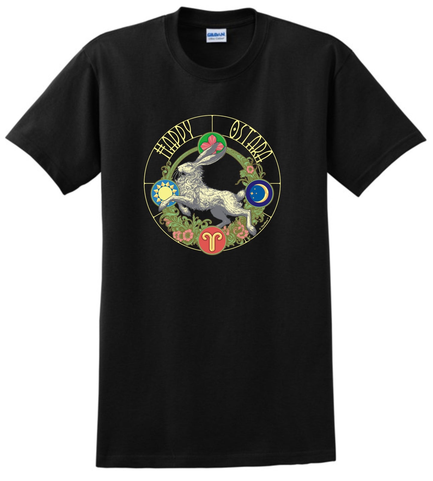 front of shirt black